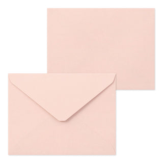 Two pink envelopes on a white background