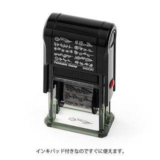 Midori Paintable Rotary Stamp Flowers
