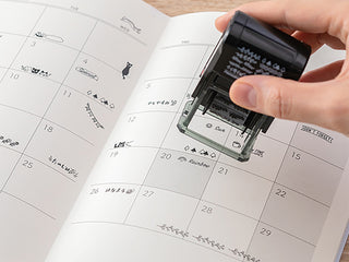 Midori Paintable Rotary Stamp Flowers