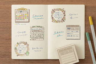 Midori Soft Color Paintable Block Stamp Calendar