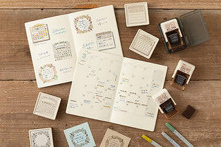 Midori Soft Color Paintable Block Stamp Calendar