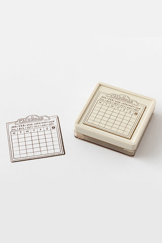 Midori Soft Color Paintable Block Stamp Calendar