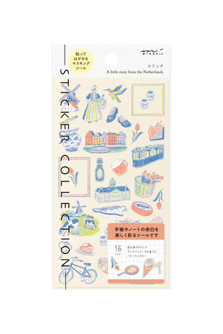 Midori Story from the Netherlands Planner Stickers
