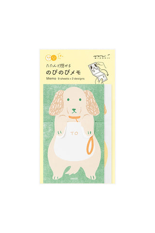 Midori Stretchy Memo Pad Dog
