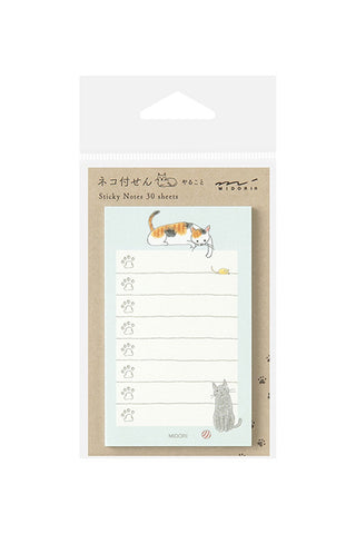 Midori To-Do Sticky Notes Bag Cat