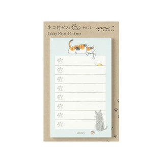 Midori To-Do Sticky Notes Bag Cat