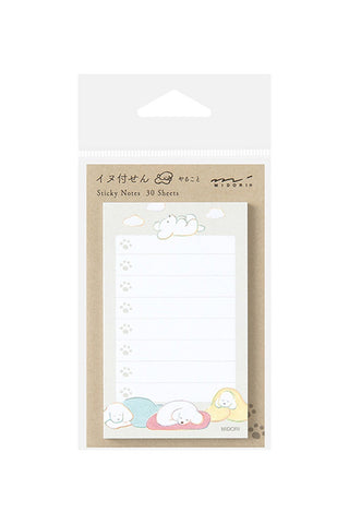 Midori To-Do Sticky Notes Natsumi Dog