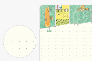 Midori Yuru Log B6 Dot Grid Notebook Daily Life