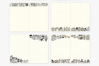 Midori Yuru Log B6 Dot Grid Notebook Sweets & Animals