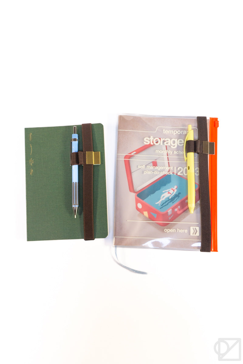 Journal Bandolier // Zen Garden Navy // a Better Pencil Case, Journal Pen  Holder, Book Strap, Pen Loop, Pencil Roll, Pen Bandolier 