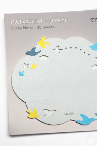 Midori Katanuki Fusen Sticky Notes Birds