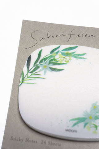 Midori Sukeru Fusen Translucent Sticky Notes Leaves