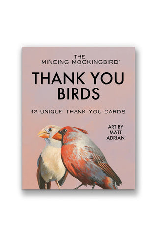 Matt Adrian Bird Thank You Greeting Cards - Box Set of 12