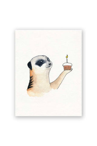 Meerkat Birthday Greeting Card