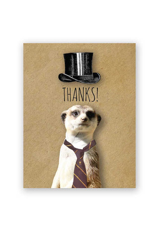 Thank You Meerkat Greeting Card