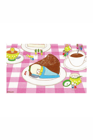 Naoshi 13x19 Art Print Chocolate Cake with Ice Cream