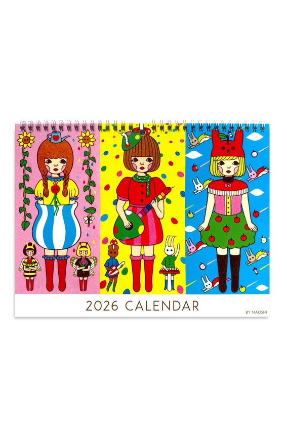 Naoshi 2026 Wall Calendar