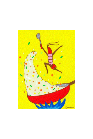 Naoshi 5x7 Art Print The Shrimp Fried Rice Master