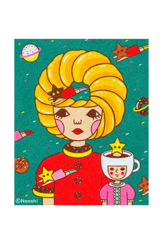 Naoshi 8x10 Art Print Donut Planet