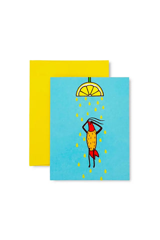 Naoshi Lemon Shower Greeting Card