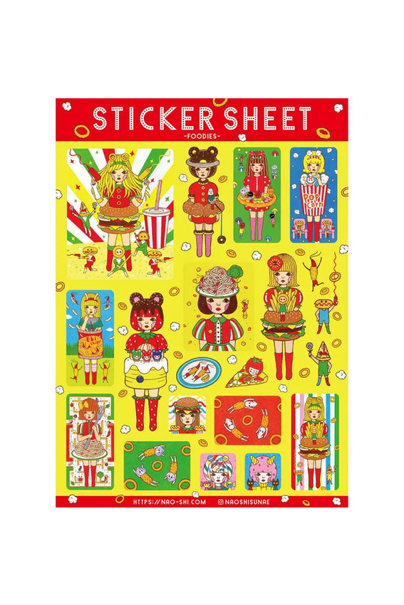 Naoshi Sticker Sheet Foodies