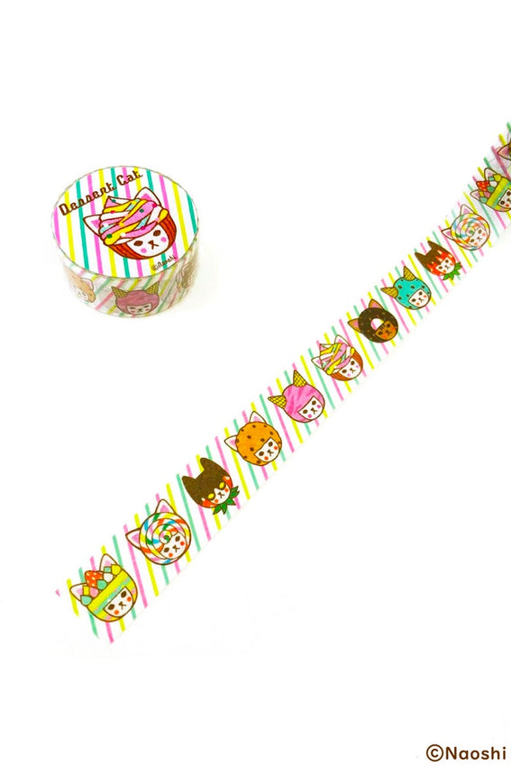 Naoshi Washi Tape Dessert Cats