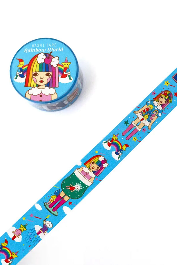 Naoshi Washi Tape Rainbow World