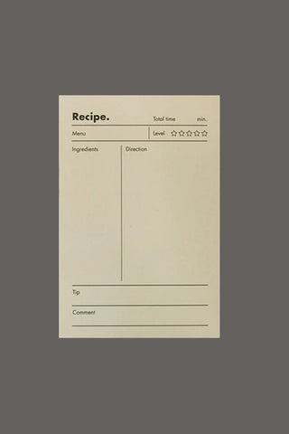 O,LD Happier Memo Pad Recipe