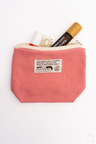O,LD! Canvas Triangle Pouch Pink