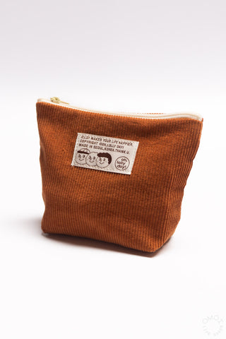 O,LD! Corduroy Triangle Pouch Brown