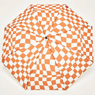 Original Duckhead Compact Duck Umbrella Peanut Butter Checks