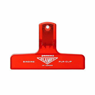 Red binding clip with Penco branding on a white background