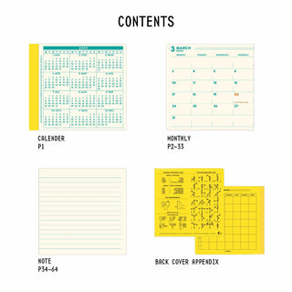 penco 2024-2025 Things To Do Square Monthly Planner