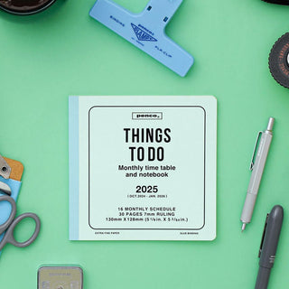 penco 2024-2025 Things To Do Square Monthly Planner