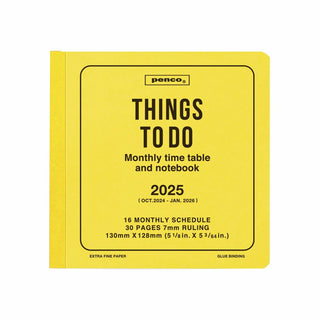 penco 2024-2025 Things To Do Square Monthly Planner