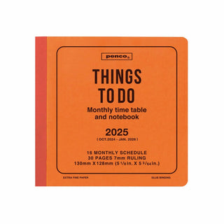 penco 2024-2025 Things To Do Square Monthly Planner