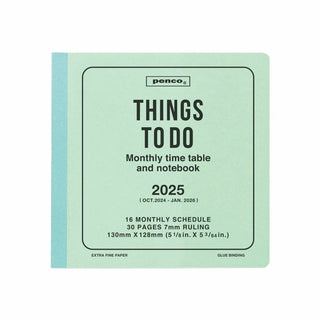 penco 2024-2025 Things To Do Square Monthly Planner