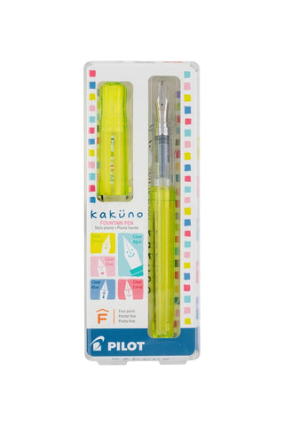 PILOT Kakuno Fountain Pen Fine Nib Clear Green
