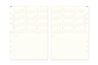 PLOTTER 2026 Monthly Schedule Diary Refill A5 Size