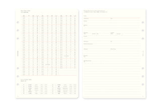 PLOTTER 2026 Monthly Schedule Diary Refill A5 Size