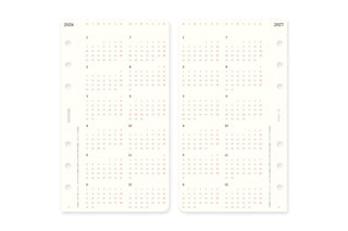 PLOTTER 2026 Monthly Schedule Diary Refill Bible Size