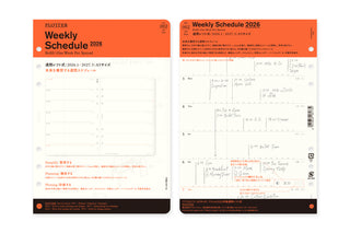 PLOTTER 2026 Weekly Schedule Diary Refill A5 Size