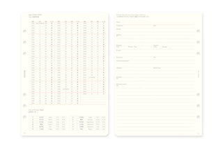 PLOTTER 2026 Weekly Schedule Diary Refill A5 Size