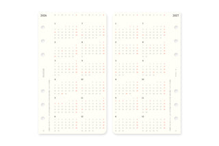 PLOTTER 2026 Weekly Schedule Diary Refill Bible Size