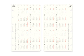 PLOTTER 2026 Weekly Schedule Diary Refill Mini Size