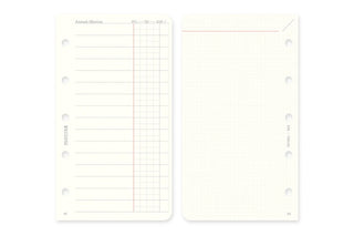 PLOTTER 2027 Monthly Schedule Diary Refill Mini-5 Size