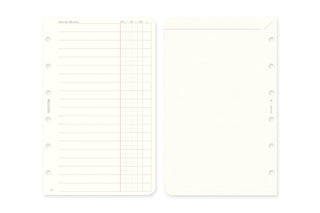 PLOTTER 2027 Monthly Schedule Diary Refill Mini Size