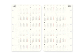 PLOTTER 2027 Monthly Schedule Diary Refill Mini Size