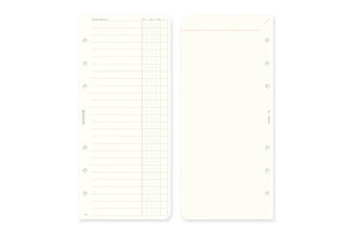 PLOTTER 2027 Monthly Schedule Diary Refill Narrow Size