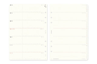 PLOTTER 2027 Weekly Schedule Diary Refill A5 Size